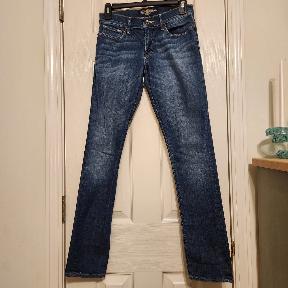 🍀 Lucky Brand Cate Stacked Skinny Jeans Size 00/24 with 30" inseam